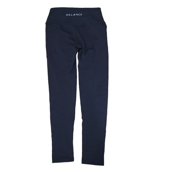 Balance Athletica Linear Ribbed High Waisted Legging Black Large Vitality - Picture 3 of 6